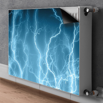 Magnetic radiator cover Blue lightning