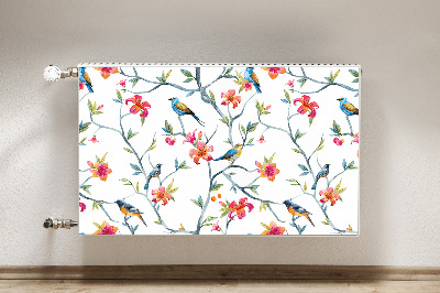 Printed radiator mat Flowers