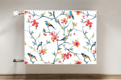 Printed radiator mat Flowers