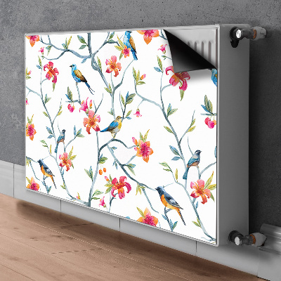 Printed radiator mat Flowers