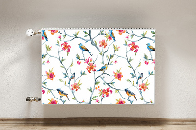 Printed radiator mat Flowers