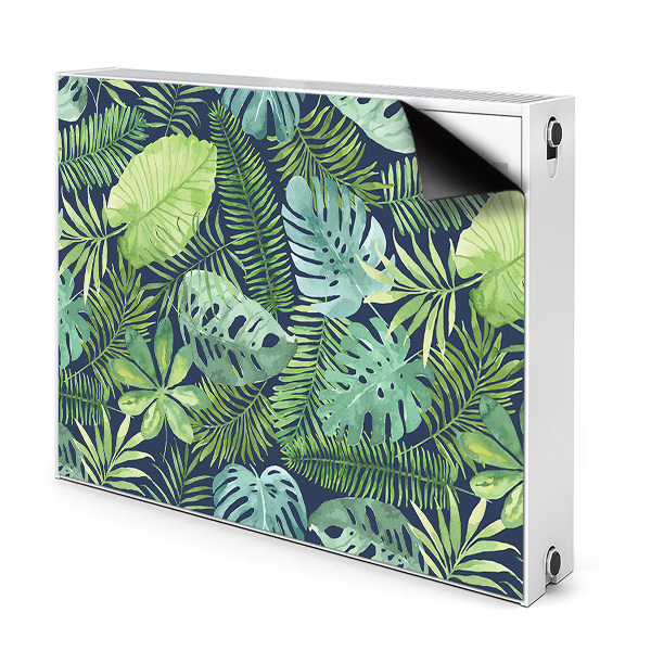 Magnetic radiator mat Exotic leaves