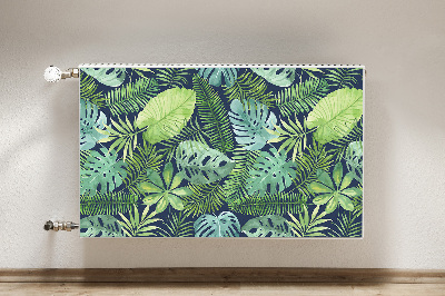 Magnetic radiator mat Exotic leaves