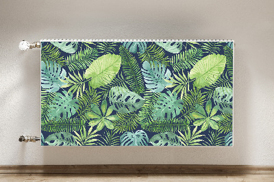 Magnetic radiator mat Exotic leaves