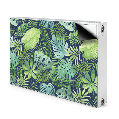 Magnetic radiator mat Exotic leaves