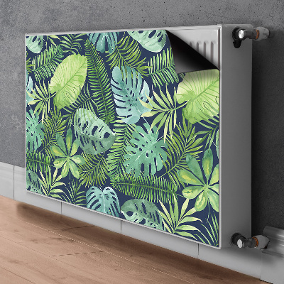 Magnetic radiator mat Exotic leaves