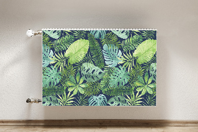 Magnetic radiator mat Exotic leaves