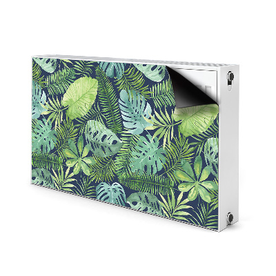 Magnetic radiator mat Exotic leaves