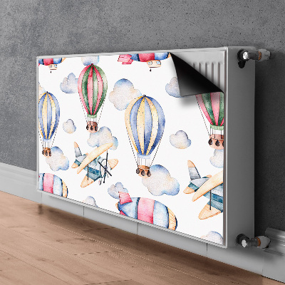 Radiator cover Balloons and controls