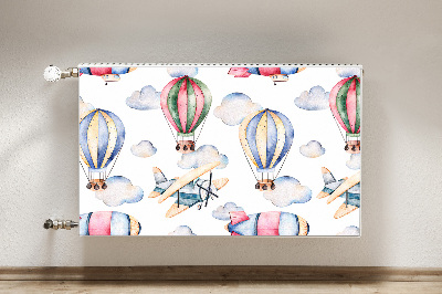 Radiator cover Balloons and controls