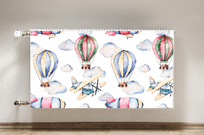 Radiator cover Balloons and controls