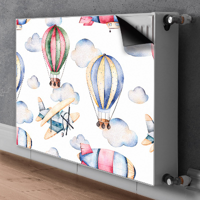 Radiator cover Balloons and controls
