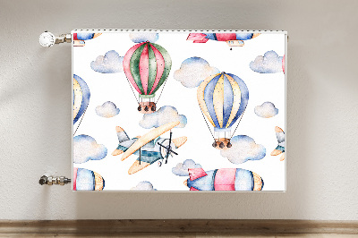Radiator cover Balloons and controls
