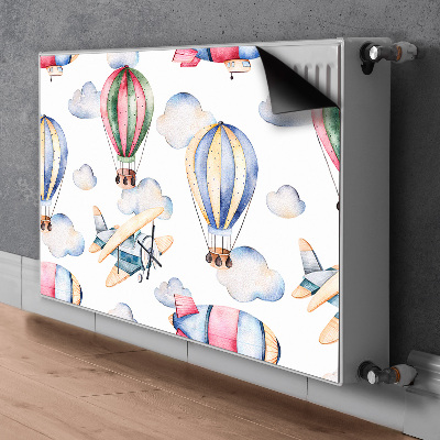 Radiator cover Balloons and controls