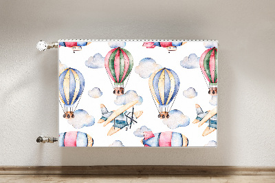 Radiator cover Balloons and controls