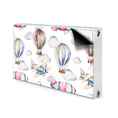 Radiator cover Balloons and controls
