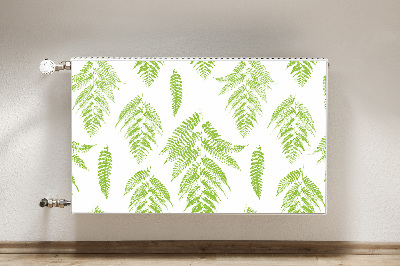 Decorative radiator mat Fern prints