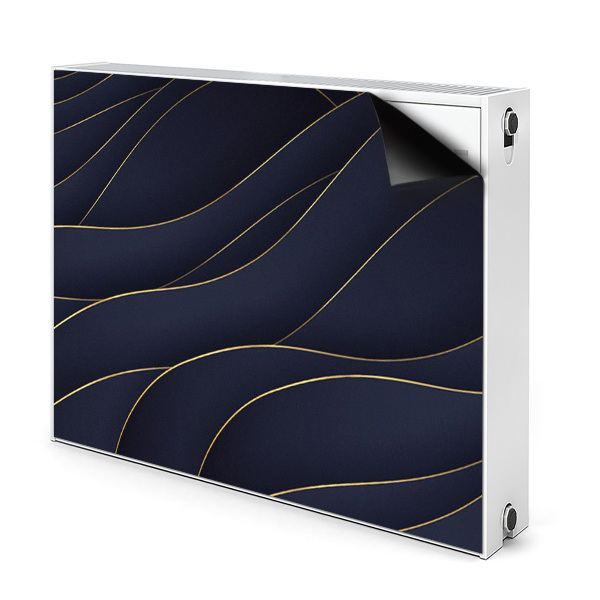 Magnetic radiator cover Blue waves