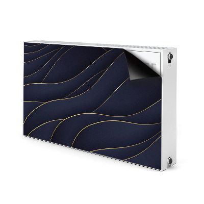 Magnetic radiator cover Blue waves