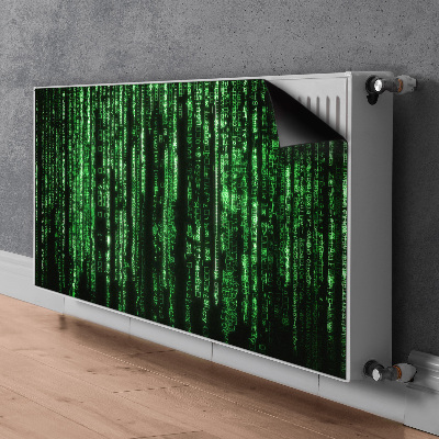 Magnetic radiator mat Green signs