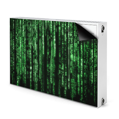 Magnetic radiator mat Green signs