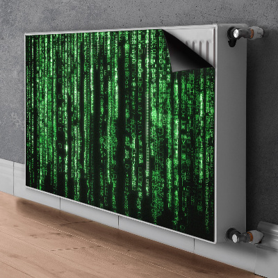Magnetic radiator mat Green signs