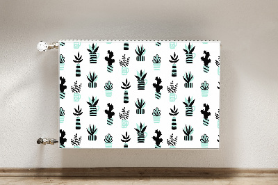 Decorative radiator cover Succulents