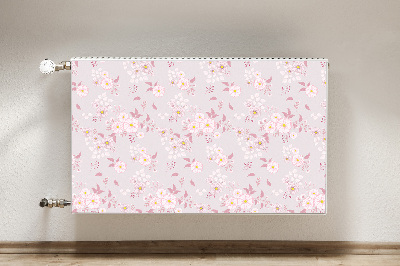 Magnetic radiator cover Little pink flowers