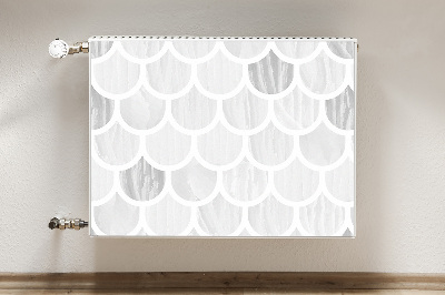 Decorative radiator mat Scallop