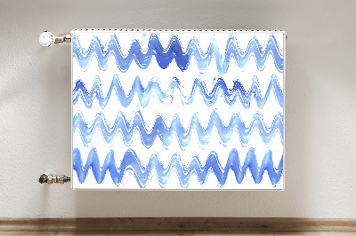 Magnetic radiator mat Watercolor waves