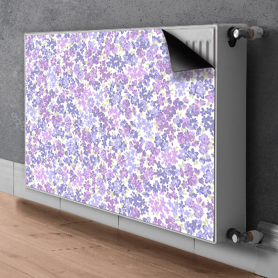 Decorative radiator mat Field of forgetmenotes