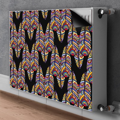 Decorative radiator cover Tribal art