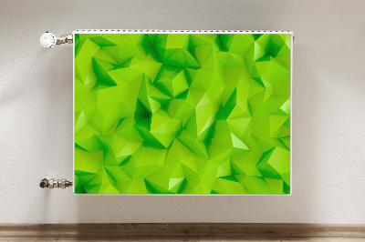 Radiator cover Abstraction green