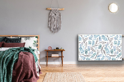 Printed radiator mat Leaves and branches