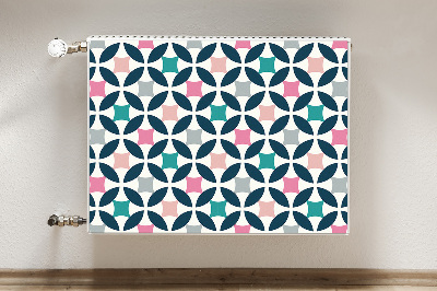 Decorative radiator mat Pastel retro pattern