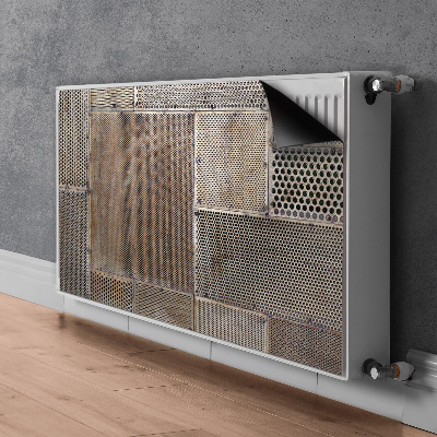 Magnetic radiator cover Metal floor