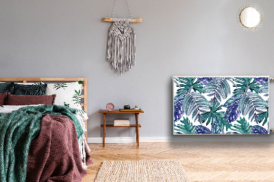 Magnetic radiator cover Tropical leaves