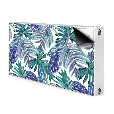 Magnetic radiator cover Tropical leaves