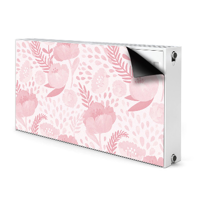 Magnetic radiator mat Pink poppies