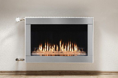 Magnetic radiator cover Modern fireplace