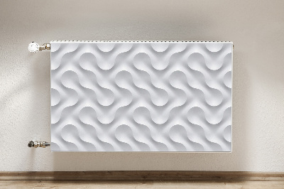 Magnetic radiator mat Wavy 3D illusion