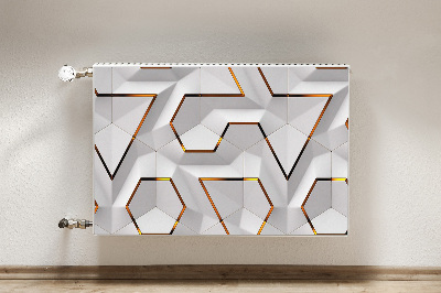 Decorative radiator mat Modern 3D pattern