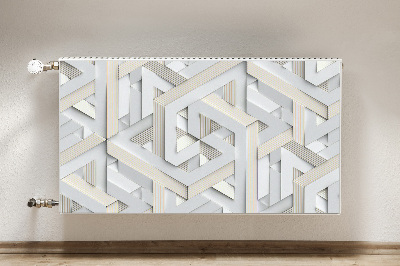 Magnetic radiator mat 3D pattern geometry lines