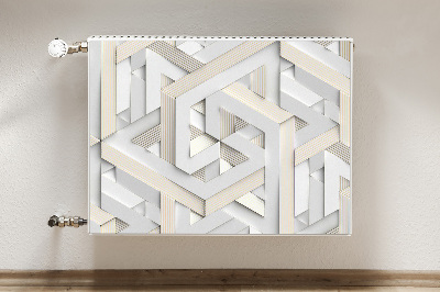 Magnetic radiator mat 3D pattern geometry lines