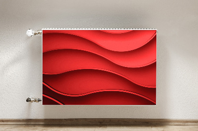 Radiator cover Red abstraction