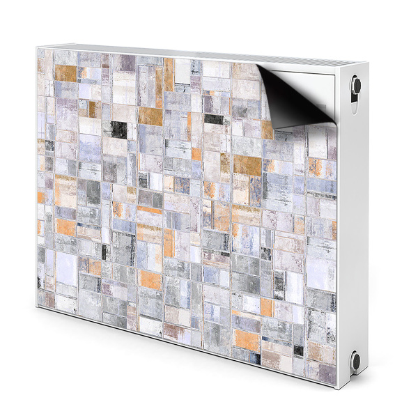 Decorative radiator cover Colorful tiles