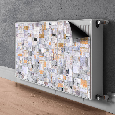 Decorative radiator cover Colorful tiles