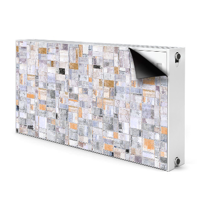 Decorative radiator cover Colorful tiles