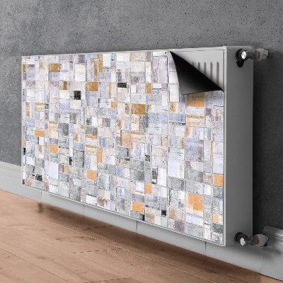 Decorative radiator cover Colorful tiles