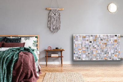 Decorative radiator cover Colorful tiles